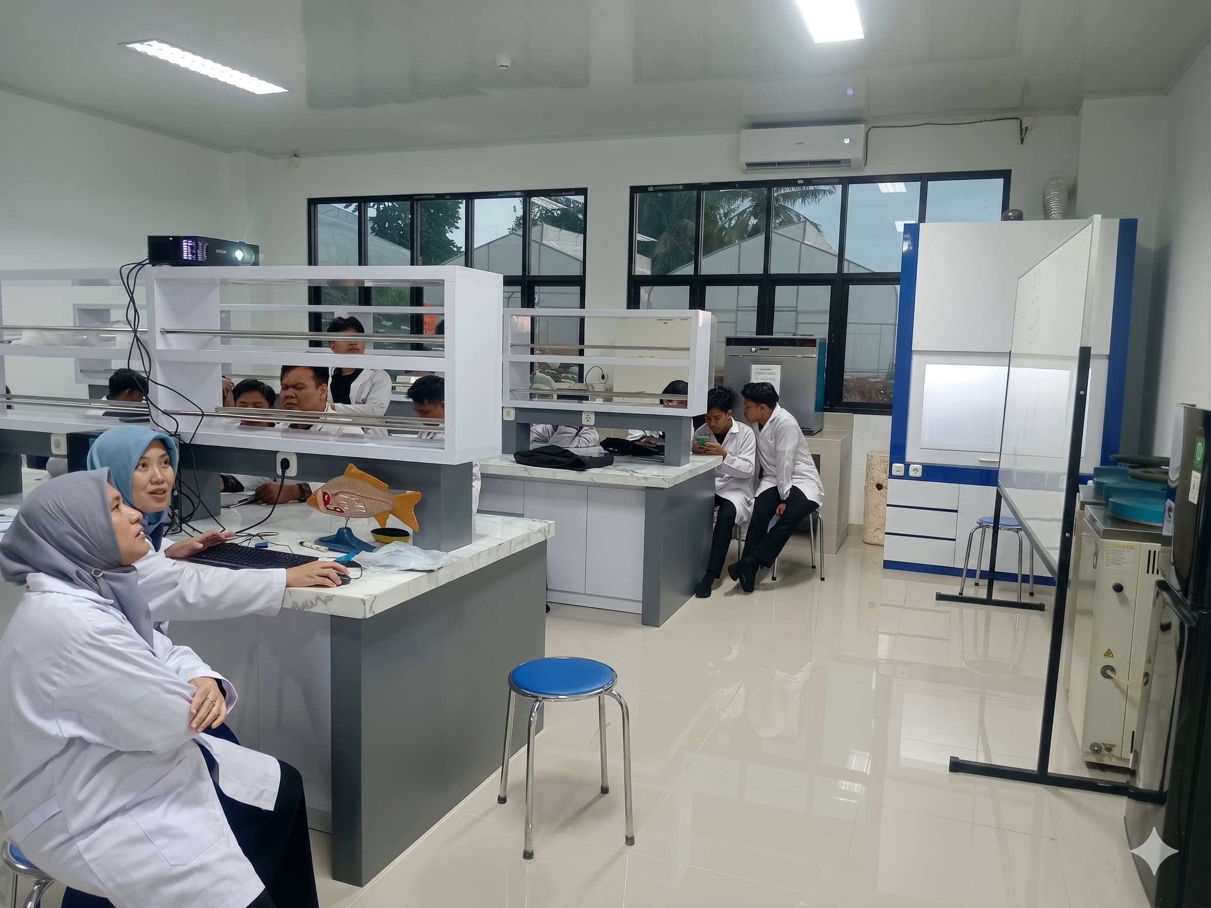 Laboratory background 3